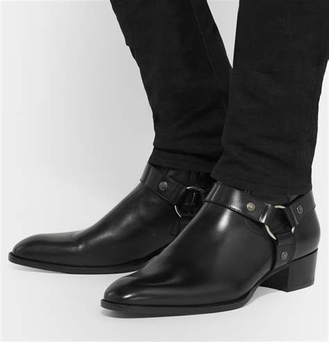 ysl mens boots strap